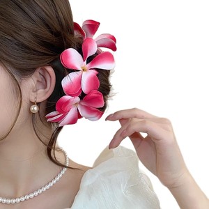 Diadema de Tela con Flores de Frangipani Artificiales Coloridas, Alta Elasticidad, Hecha a Mano, Linda, para Vacaciones en la Playa, Venta al Por Mayor - Product Image 5
