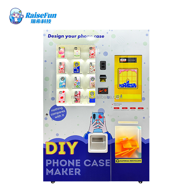 Smart Phone Case Vending Machine DIY UV Printing Automatic 24 Hours Self Service Touch Screen Custom Mobile Cover Printer