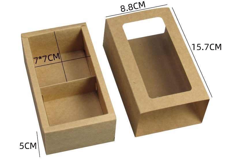 Marrone artigianato 2 scomparti