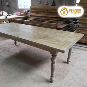 Tavoli da Pranzo Rustici in <span class=keywords><strong>Legno</strong></span> per Giardino, Eventi all'Aperto e Matrimoni <span class=keywords><strong>con</strong></span> Gambe Rimovibili - Product Image 3