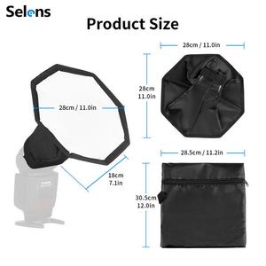 Mini boîte à lumière octogonale <span class=keywords><strong>pliable</strong></span> Selens, diffuseur de flash portable, <span class=keywords><strong>réflecteur</strong></span> pour studio <span class=keywords><strong>photo</strong></span>, photographie, flash, speedlite - Product Image 3