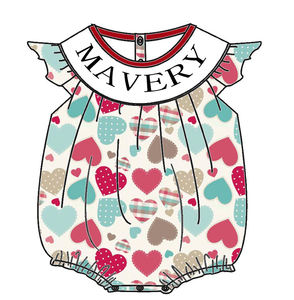 Tutine alla Moda <span class=keywords><strong>per</strong></span> Neonati MAVERY con <span class=keywords><strong>Nome</strong></span> Ricamato a Mano e Motivo Dolce <span class=keywords><strong>per</strong></span> l'Estate, Abbigliamento Casual da Giorno <span class=keywords><strong>per</strong></span> Neonati - Product Image 5