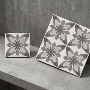 Vistaar Brand New Modern Flower Design Ceramic <b>Floor</b> Tiles 300x300mm Digital Glossy Glazed Non-Slip <b>Matt</b> Rectified 12x12 - Product Image 1