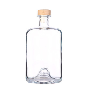 Ventes directes d'usine 500ML/750ML bouteille scellée en liège de verre de cristal clair pour whisky vin rouge maison vin <span class=keywords><strong>Vodka</strong></span> - Product Image 3
