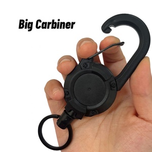 Nhiệm vụ nặng nề mạnh mẽ Carabiner có thể thu vào huy hiệu Reel Keychain bán buôn - Product Image 5