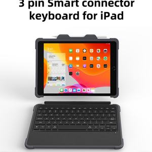 เคสคีย์บอร์ดแบบมีขาตั้ง 3 ขา พร้อมช่องใส่ปากกา ป้องกันอย่างดี รองรับการเชื่อมต่อแบบ Smart Connect และคีย์บอร์ดบลูทูธแบบ Smart 3 ขา รองรับ MFi - Product Image 3