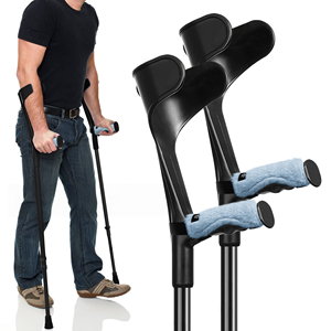 Fundas de felpa para muletas, cojines suaves para el agarre de las manos, para soporte al caminar - Product Image 1