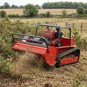 Heavy Duty <b>Tracked</b> <b>Remote</b> <b>Controlled</b> Mini Tiller RC Petrol Rotary Power Weeder Machine Agricultural Soil Preparation 1000mm 13HP - Product Image 4