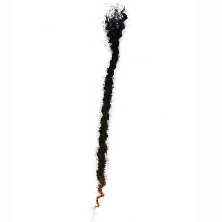 Vast Hair KAMA Brazilian Hair Dreadlock 100% Virgin Remy Human Hair 0.4cm-0.8cm 1B/4/30# Color Texture Loc Extensions Curly Ends Women thumbnail 3