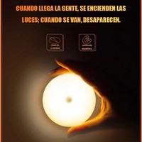Luz de Noche LED Inalámbrica Recargable con Sensor de Movimiento para Dormitorio Hogar Cocina Lámpara de Inducción Corporal Luz para Gabinete