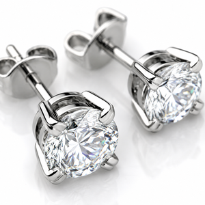 Orecchini a perno con cristalli rotondi incastonati per donna, accessori classici minimalisti per l'uso quotidiano - Product Image 3