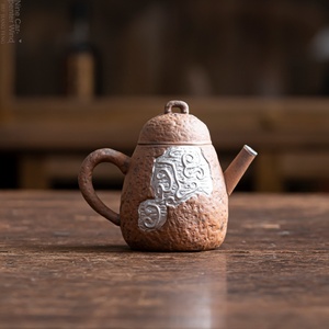 Teiera in ceramica stile giapponese fatta a mano in stile Kung Fu Vintage Old Rock <span class=keywords><strong>Silver</strong></span> teiera Set da tè e caffè - Product Image 2