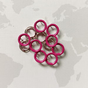 2025 tự làm vòng kim loại prong nút chụp trong màu đen trắng đỏ cam vàng xanh xanh tím hồng-đồng thau kim loại Shank mạ phong cách - Product Image 2