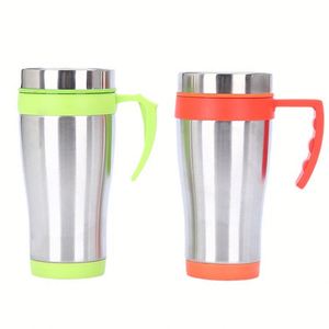 แก้วกาแฟแบบพกพา สแตนเลสเก็บความร้อน พร้อมหูจับ  รีไซเคิลได้ พิมพ์โลโก้ได้ตามต้องการ  ใช้ซ้ำได้  เก็บอุณหภูมิได้นาน 6-12 ชั่วโมง - Product Image 4