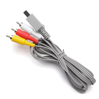 Kabel Komponen 1.8m Audio Video AV Komposit 3 RCA untuk N Wiis Output 480p Kabel AV untuk Wiis