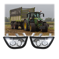 Feux LED multifonctions Emark montés sur la calandre avant pour John Deere série 6M et 6R, phare LED 60W