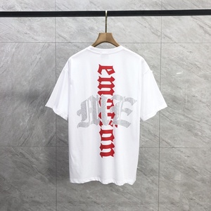 T-shirt Homme Manches Courtes 100% Coton Qualité Supérieure Grammage Lourd Imprimé Rétro Lettres Émoticônes Mixtes Style Urbain Décontracté Hip-Hop - Product Image 2