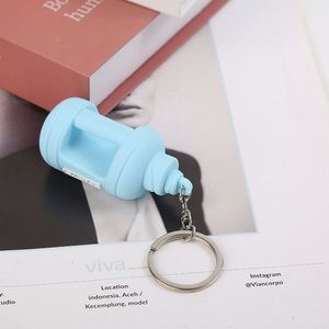 Cute Fitness Water <b>Bottle</b> Keychain Rubber Pendant for Gym Bags Sports Themed Hanging Decor 4 Color Bulk Set - Product Image 4