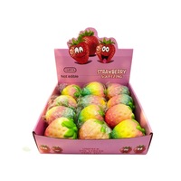 317 Squishy Fraise Réaliste, Jouet à Presser à Remontée Lente, Jouet Anti-Stress Fidget