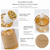 Diffuseur d'huiles essentielles TopOne Premium pour voiture, grande capacité 160 ml, longue durée 120 jours, extraction naturelle de plantes