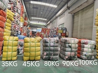 CLEAR PATH Paket Pakaian Anak Bekas Musim Panas Celana Unisex 100% Poliester/Katun Ukuran S Asal Guangdong Model A57 7-Hari