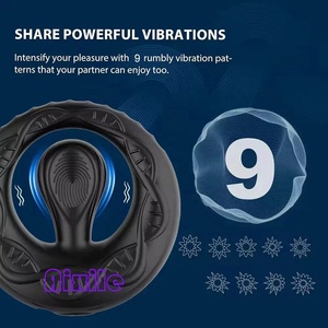 Anneau vibrant pour homme, 9 vibrations, anneau vibrant pour pénis, jouet sexuel masculin pour couples, anneau vibrant pour pénis, jouets sexuels pour adultes, jeux - Product Image 3