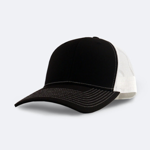 Gorra de béisbol deportiva de lona con logo personalizado, estilo trucker, de 6 paneles, negra sólida, para adulto, de moda, con MOQ bajo, de Vietnam - Product Image 3