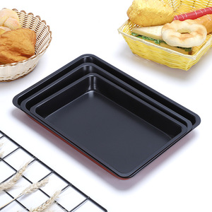 Rectangular Non-Stick Baking Pan Carbon Steel Deep Pan For Cake Roll Cookie Bread Baking Mold 212 - Product Image 1