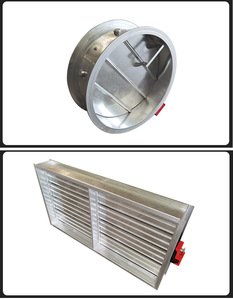 공장 판매 산업용 스테인리스 스틸 전동식 화재 댐퍼 (HVAC 시스템용) 70도/280도 크기 맞춤 가능 - Product Image 2