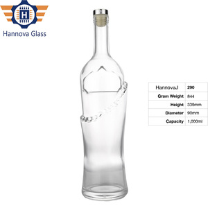 <span class=keywords><strong>1</strong></span> lít rộng miệng gân giảm dần chai với biểu tượng tùy chỉnh bảng điều chỉnh cho nước trái cây tinh thần rỗng đồ uống chai thủy tinh - Product Image 2