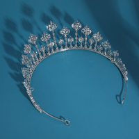 Diadème de Mariée de Luxe en Zircon Cubique, Couronne Scintillante pour Mariage, Coiffe de Princesse pour Bal de Promo et Concours, Accessoires Cheveux