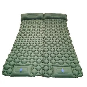 睡垫自充气超轻40D TPU尼龙户外野营单人双人睡垫带枕头2人
