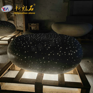 Nuevos Materiales de Construcción de Piedra, Sofá de Hormigón Translúcido con Patrón de Cielo Estrellado, Silla Iluminada para Uso en Interiores y Exteriores - Product Image 2