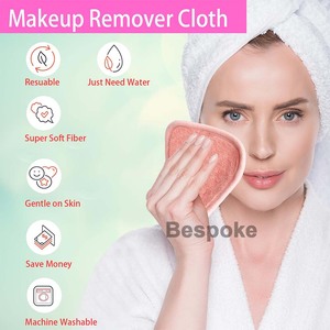 Panni Struccanti Personalizzati con Logo per il Viso - Dischetti Struccanti Riutilizzabili in Morbida Microfibra, Asciugamani per la Pulizia del Viso - Product Image 4