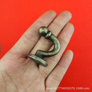 Antique Zinc Alloy Hook Cd23 Wall Mount Clothes Hook For Cabinet <b>Wardrobe</b> <b>Hardware</b> 37mm Length Single Hook Decorative Accessory - Product Image 3
