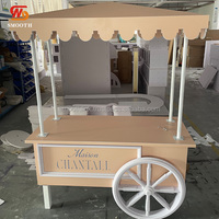 Chariot de vente ambulante personnalisé pour événements, café, mariage, chariot à bonbons mobile avec logo, vente en gros d'usine