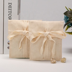 Custom patta di cotone busta busta di imballaggio regalo per gioielli di lusso <span class=keywords><strong>in</strong></span> <span class=keywords><strong>tessuto</strong></span> busta per la polvere - Product Image 2