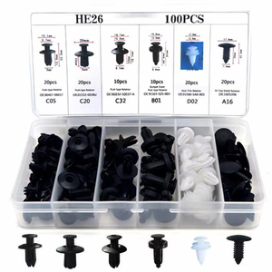 Lot de 100 attaches universelles pour voiture : vis d'expansion, clips en plastique pour panneaux de porte et garde-boue - Product Image 4