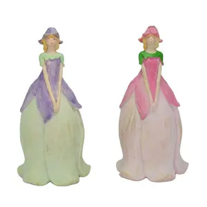 small human figurines type cheap hand painted resin small angel figurines