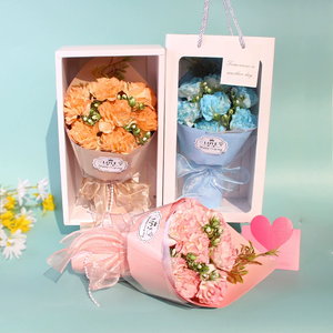 Fleur artificielle cadeau de fête <span class=keywords><strong>des</strong></span> mères boîte-cadeau créative de fleur de savon oeillet pour envoyer la journée <span class=keywords><strong>des</strong></span> enseignants pour envoyer le bouquet <span class=keywords><strong>des</strong></span> aînés - Product Image 2