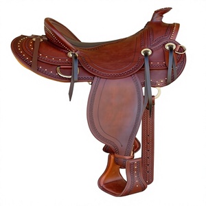 Sillas de montar de cuero genuino de vaca y búfalo, resistentes al agua y duraderas, para la venta a un precio asequible, hechas en India. - Product Image 1