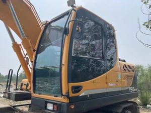 Máquina excavadora de ruedas Hyundai 2019 usada, origen de Corea del 150, maquinaria pesada de segunda mano, modelo del año-7 - Product Image 4