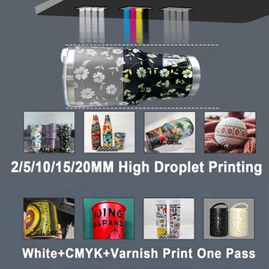 Jucolor Desktop Rotary UV Printer with G6 10 Color 3D Embossed for Custom <b>Candle</b> Jars Water Bottle Aluminum Can Printer UV - Product Image 3