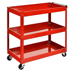 Chariot d'atelier mécanique à 3 niveaux avec roulettes, boîte à outils, étagères de garage pour le rangement d'accessoires de véhicules - Product Image 1