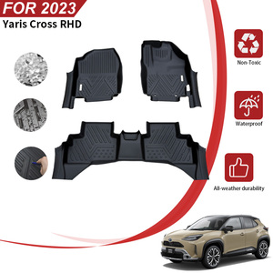 แผ่นรองพื้นรถยนต์ TPE 5D คุณภาพสูงสำหรับรถยนต์โตโยต้า ยาริส ครอส พวงมาลัยขวา - Product Image 2