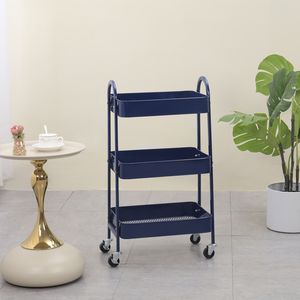 2025 हॉट सेलिंग टिकाऊ रसोई ट्रॉली कार्ट व्यावहारिक रोलिंग भंडारण रैक मजबूत और बहुमुखी रसोई भंडारण धारक - Product Image 1