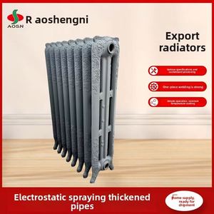 Radiateur en fonte noire pour chauffage domestique, colonne de style rétro pour système de chauffage central, exporté de Chine pour le marché français et russe - Product Image 1
