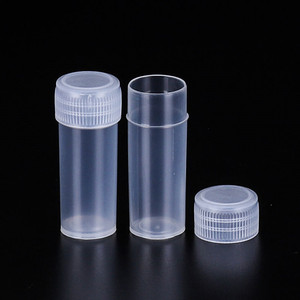 Viales de barril pequeño de 5g, píldora de medicina, cápsula de polvo líquido, contenedor de almacenamiento, botellas de embalaje, botella de plástico de 5ml, tarro de muestra - Product Image 1