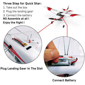 <span class=keywords><strong>Avion</strong></span> jouet Trainstar Mini Epp 400mm avec gyroscope pour débutants, idéal pour les enfants, <span class=keywords><strong>avion</strong></span> en mousse électrique <span class=keywords><strong>RC</strong></span> RTF - Product Image 5