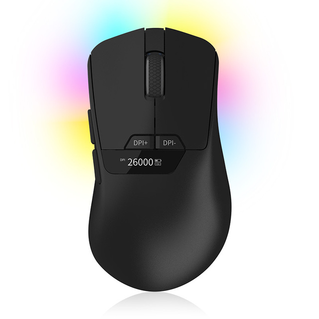 3 In1 New 2.4G BT Wired Game Mouse Professional 7D 26000DPI Optical Gaming Mouse OLED Ergonomic RGB Mouse for PC Computer